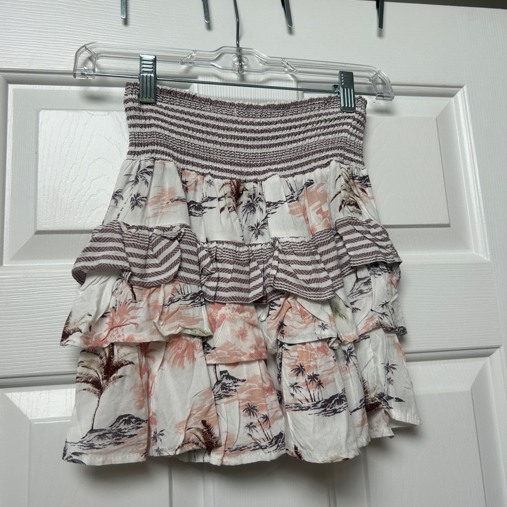 Surf Gypsy Black and White Bubble Mini Skirt